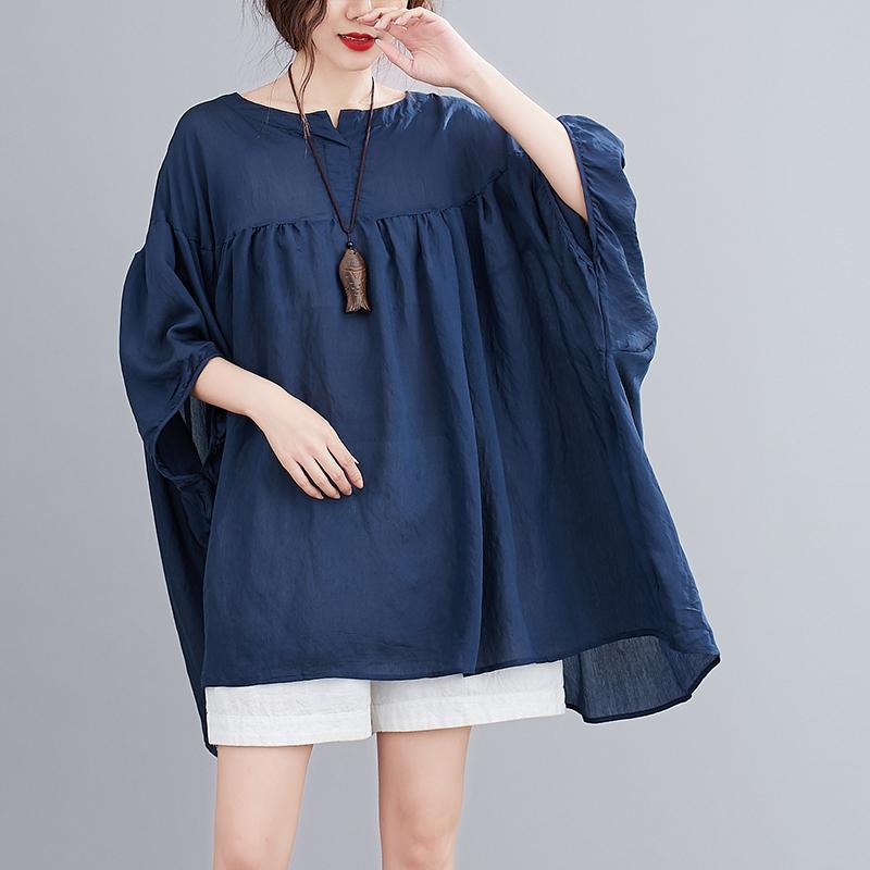 DIMANAF 2024, женская футболка больших размеров с принтом, лоскутные топы с круглым вырезом, свободные летние футболки 2024, новые однотонные футболки синего цвета