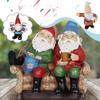 Mini Desktop Ornaments Lazy Couch Potato Gnomes Eating Chips And Drinking Beer Garden Statue Creative Decoration Display