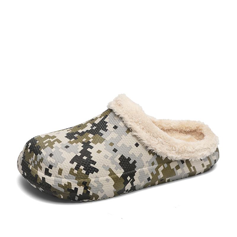 Men Cotton Slipper Winter New Thick-soled EVA Soft Bottom Waterproof Detachable Non-slip Unisex Female Home Fashion Cheap 45