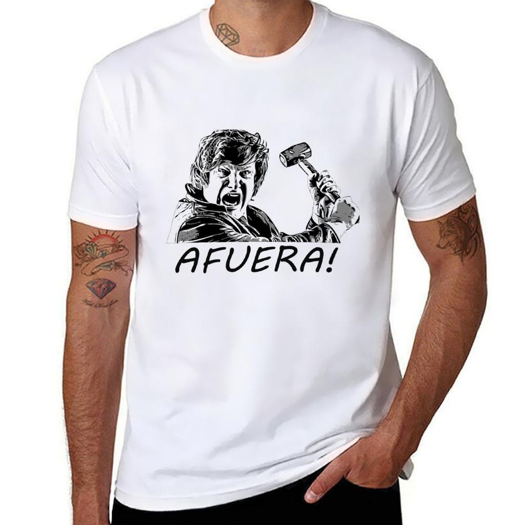 Javier Milei Afuera Tshirt Short sleeve tee oversizeds summer top mens t shirt