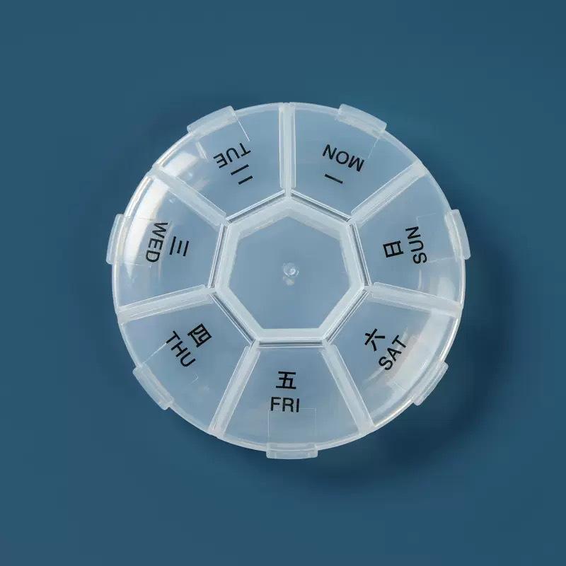 7 сеток, портативный еженедельный чехол для таблеток, коробка для хранения, контейнер, мини-органайзер для лекарств, дозатор для планшетов, разветвители, предотвращают забывание