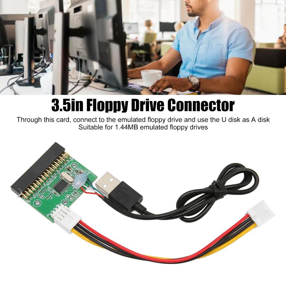 Практичный 1,44 МБ дисковод для гибких дисков Разъем 34-контактный Plug and Play USB-кабель Адаптер Кабель Разъем Подключение к ПК