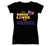 This Nurse Loves Her Vikings Football T Shirt - Minnesota Vikings Team Colors