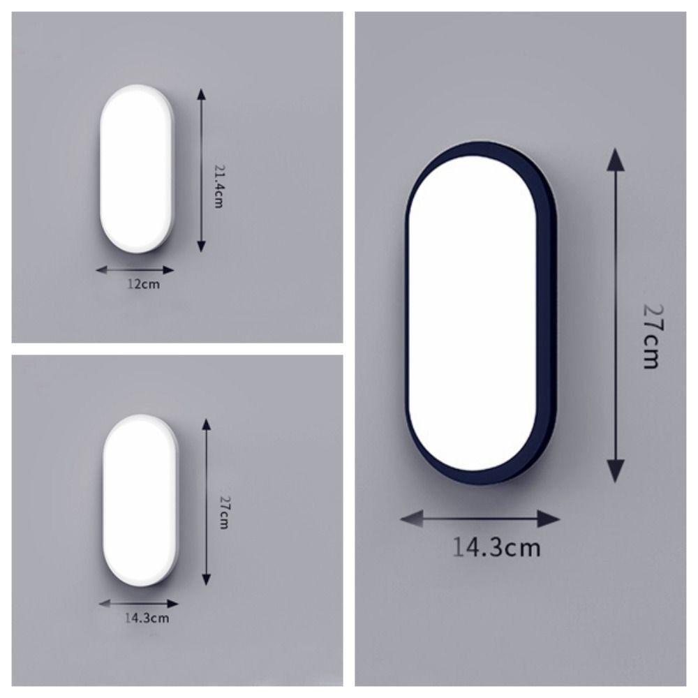 Surface Mounted LED Wall Lamp Moistureproof Yard Lamp Sconce Lighting Wall Mount Light Bathroom