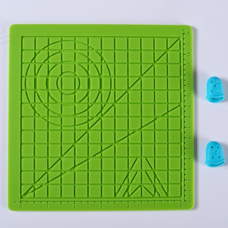 3D-ручка для рисования Силиконовый коврик DIY С 2 защитными накладками на пальцы Шаблон Инструмент для рисования Силиконовая подкладка Инструменты для рисования для детей Взрослых