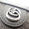 GUCCI  760238 Bifold Wallet gray GG Supreme Canvas/leather mens