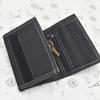 Touch Fastener Men's Short Wallet Fashion Leisure Multi-position 3 Fold Purse Durable Black Male Coin Pocket Daily Use