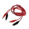Double-Ended Alligator Clip To Banana Plug Power Test Cable, 1M (2 Clips, 2 Plugs)