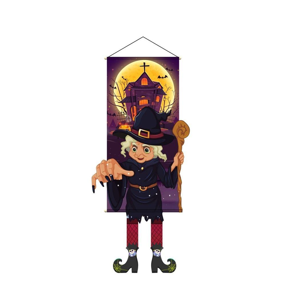 Длинноногий Хэллоуин крыльцо дверь баннер Trick or Treat гном тыква подвеска Хэллоуин