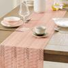Luxurious Bohemian-Style Cotton Linen Woven Table Runner With Tassels, Perfect For Home Décor, Modern Farmhouse Style, And Table Decoration.