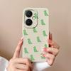 For Vivo X90 Y17S  Y27 V29 Lite Y78+ Y36 Pro Back Covers Cute Dinosaur Cartoon Pattern Shockproof Bumper Liquid Silicone High Quality Coques For Vivo