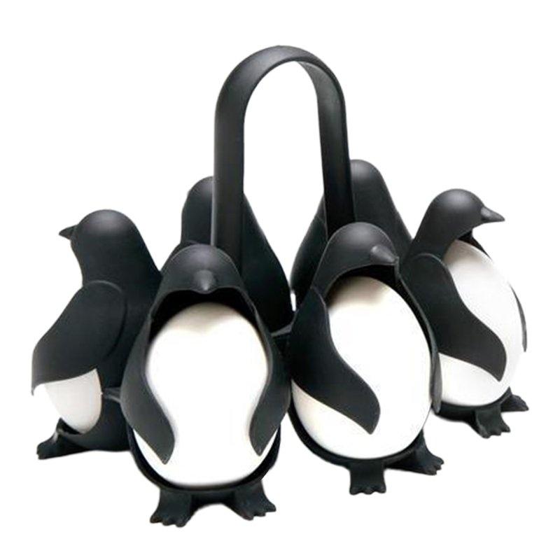 Multifunctional Penguin Shape Kitchen Egg Storage Rack Egg Cooker Refrigerator Storage Shelf