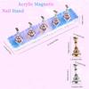 New 2Pcs Nail Stand Hand Practice Magnetic Nail Art Tools For Homes and Salons