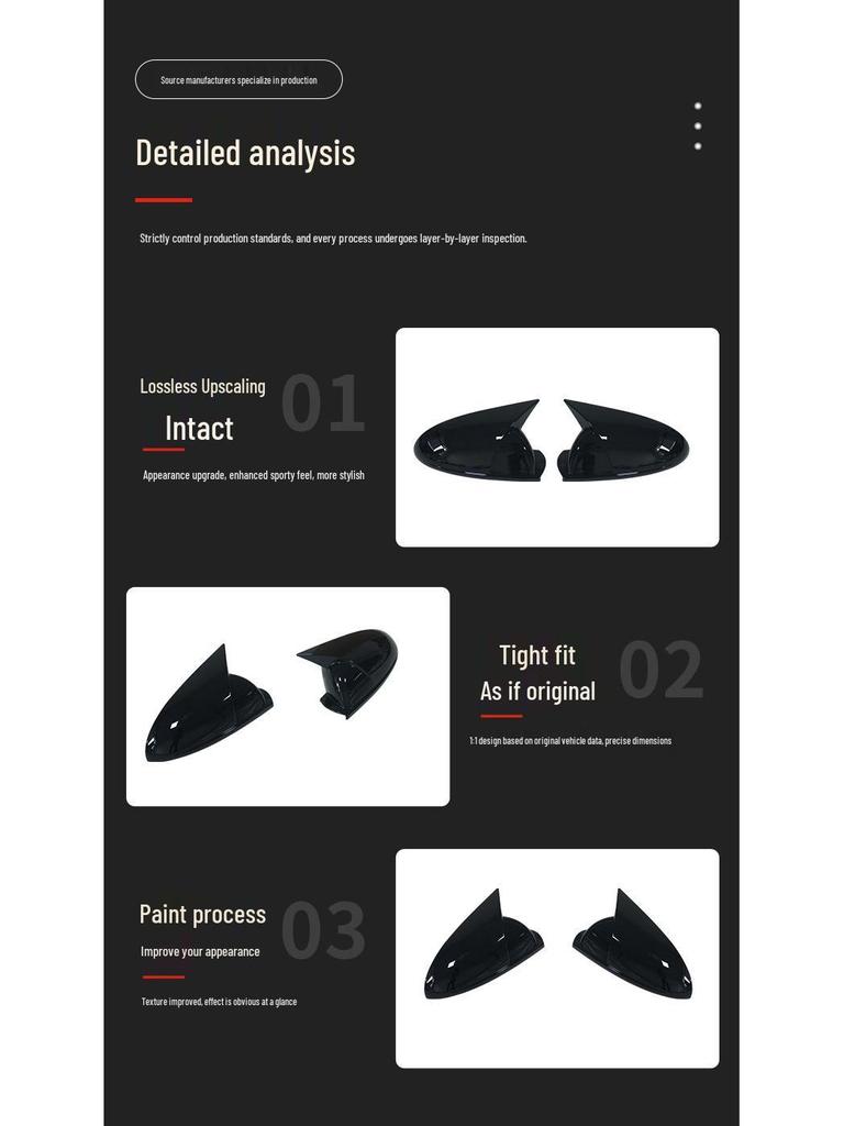 Chery Arrizo 5 Horn Rearview Mirror Cover (2016-2024): Replacement Shell Accessory