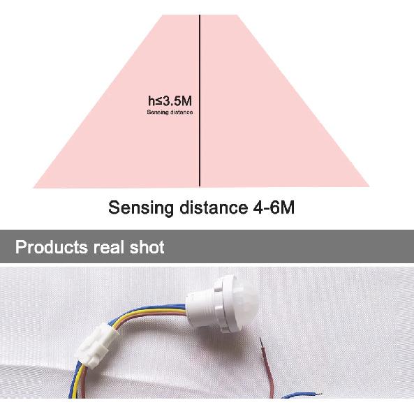 9V-60V 110V-220V LED Sensitive Night Light Home Indoor Outdoor Infrared Light Motion Sensor Detection Automatic Sensor Switch