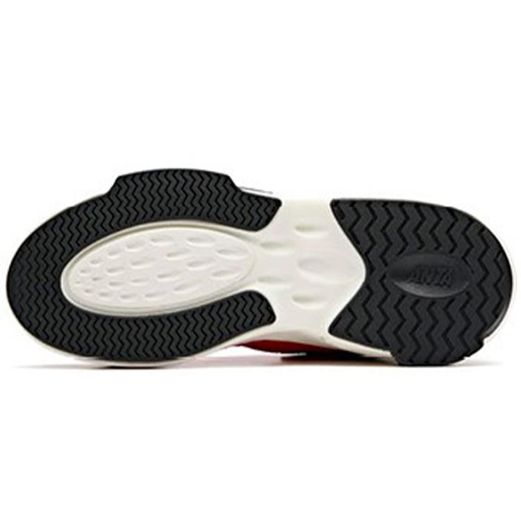 Anta Bastard Casual Slip Resistant Abrasion Resistant High top Skateboard Shoes Men's Red White 11918080-2