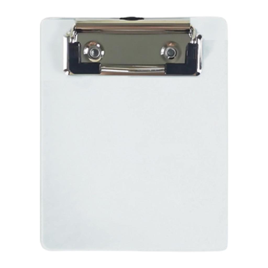 Small Clipboard with Retactable Hanging Hook Portable Clipboard Metal Clip Clipboard 12x9.8cm Writing Board for Office