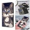 Cute Cat Pattern PU Leather Wallet Phone Case Shockproof Card Slots for iPhone,Samsung,Huawei,Xiaomi,Motorola,Oppo,Google,Nokia,LG,Oppo,Sony.