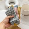 5Pairs Patchwork Checkered Cotton Socks Breathable Grids Socks Cozy Women Tube Sock  Women