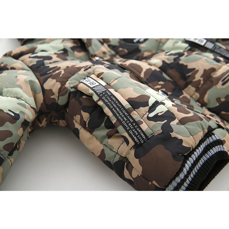 Утепленная парка Kinder Jungen Winterjacke Dicker Mantel Stepp Mantel Stepp Kapuze