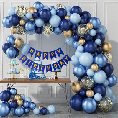 98Pcs Синий Воздушный Шар Гирлянда Арка Добро пожаловать Baby Shower День Святого Валентина День Рождения Свадебные Украшения