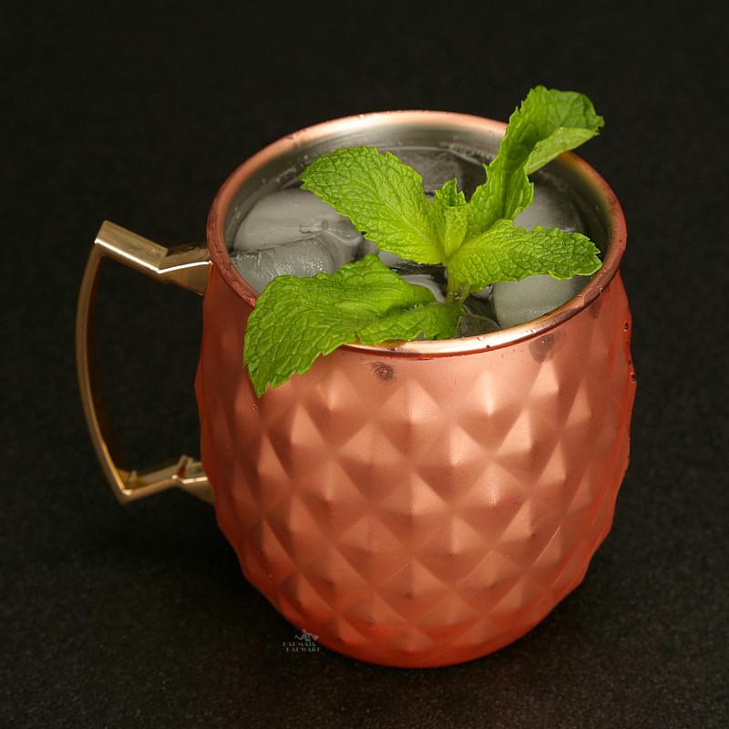 4 шт. 550 мл Чистые Медные Кружки Moscow Mule Металлическая Кружка Чашка Нержавеющая Сталь Пиво Вино Кофе Чашка Коктейль Инструмент