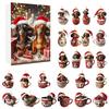 2025 Christmas Gnome Holidays Advent Calendar with Gnome Plush Toys 24 Days Xmas Countdown Calendar for Kids