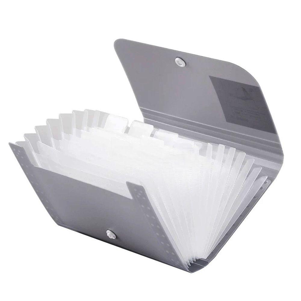 13 Pockets Filing Box Paper Holder Receipt File File Folder Document Organizer Expanding Wallet