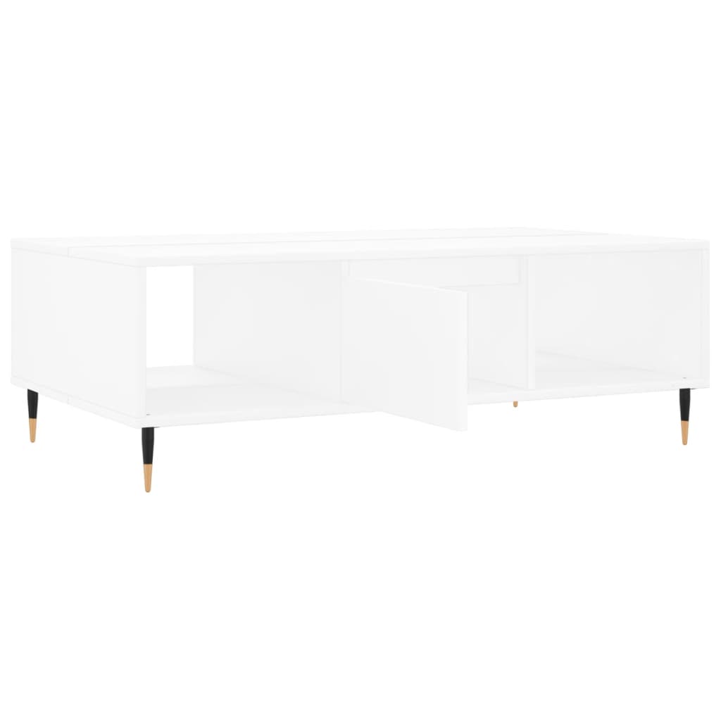 Coffee Table, White, 104x60x35 Cm, Wood-based Material