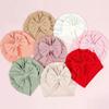 Soft Big Bow Hats Cotton Polyester Infant Headwear Cute Toddler Turban  Baby Girls Boys