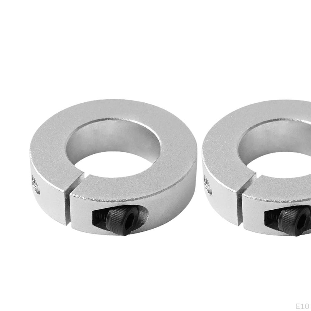 2 Pieces Optical Axis Collars Clamp On Collar Automotive Shaft Split Fixed Rings