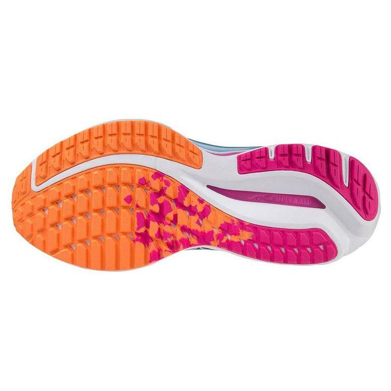 Mizuno Wave Inspire 19 ослепительно синие женские кроссовки белые 411398-5B00
