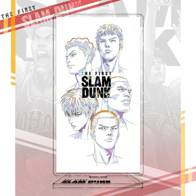 SLAM DUNK Standing Anime Laser Stand Action Figure Doll Sakuragi Hanamichi Kaede Rukawa Model Plate Holder Desk Decor Fan Gift