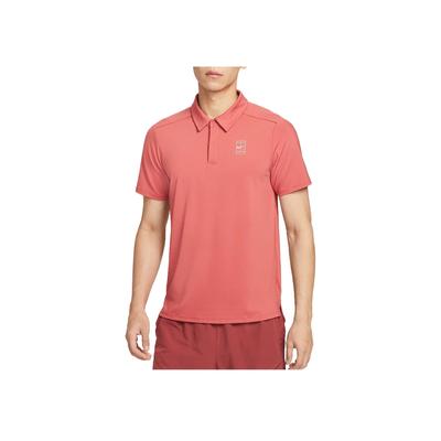 Мужская теннисная поло-рубашка Nike Dri-FIT ADV Adobe Red FZ6908-655