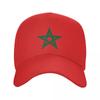 Morocco Flag Baseball Cap UnisexAdult Moroccan Proud Patriotic Adjustable Dad Hat for Unisex Women Outdoor Sun Hats