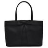 Plex Formal Tote Bag with Ribbon Design, A5 Size, Black, for Weddings, Funerals, School, and Special Occasions