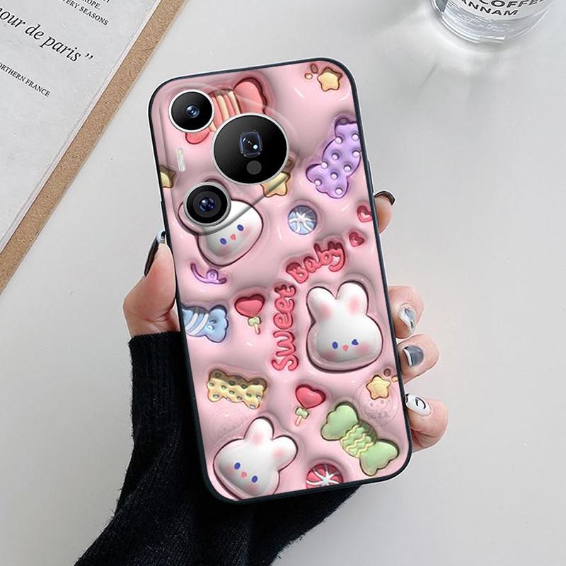 Чехол для Huawei Pura 70, милый мультяшный цветок, мягкий силиконовый чехол для телефона для Huawei Pura 70 Pro Plus Pura70 Ultra, Funda Coque