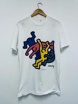 Новый! Хлопковая белая рубашка Keith Haring Унисекс Концертный S до 5XL71 Унисекс Футболка