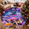 K Pattern Round Rug, Indoor/Outdoor Mat, for Picnic, Gameroom, Bedroom, Office, Living Room, Home Decor Carpet, Birthday Gift