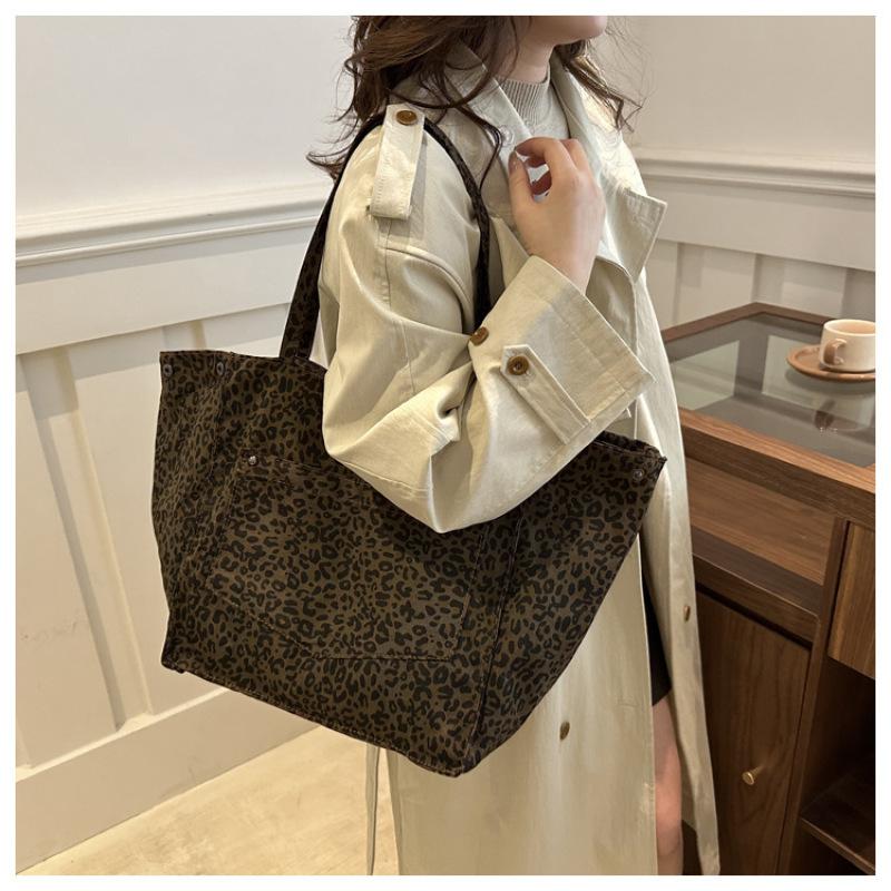 Tooxika Ретро Леопардовая сумка через плечо Новая простая сумка для поездок на работу через подмышку