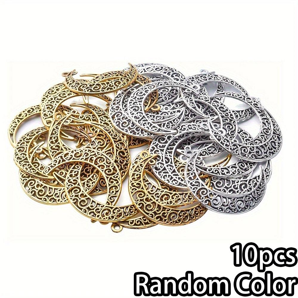 5/10/20 шт. Простая полая луна, маленькая подвеска, полая полумесяц, сплав, подвеска, ожерелье, браслет, цепочка для ног, цепочка для телефона, изготовление ювелирных изделий своими руками