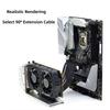 3 слота PCIE 5.0 Держатель видеокарты Вертикальный кронштейн для GPU Для стандартного корпуса ПК Быстрая сборка Стабильный Металлический