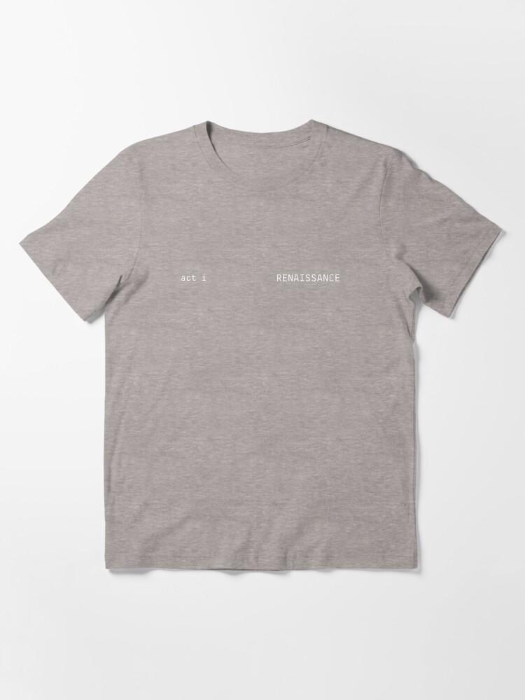 Beyoncé ACT I RENAISSANCE ALBUM MINIMALIST LETTERING Essential T-Shirt