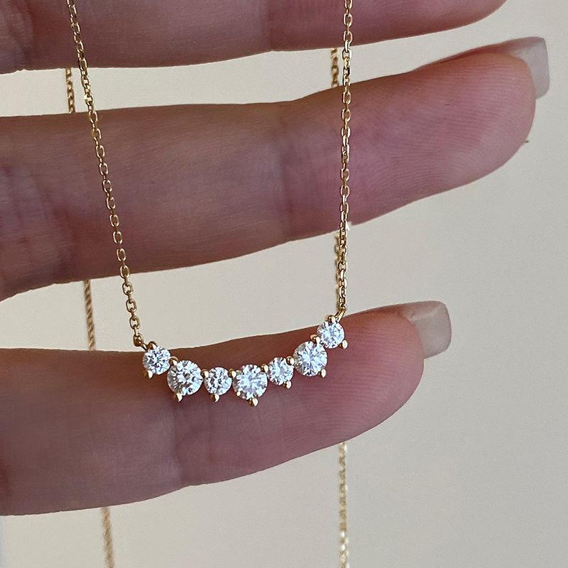Серебряная подвеска 925 пробы с покрытием 18 карат, геометрическая, с кубическим цирконием, для женщин, на свадьбу, вечеринку, изящное ювелирное изделие, подарок