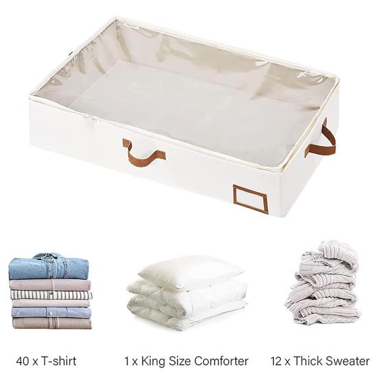 1/2 шт. Большой емкости для хранения стеганых одеял с усиленными ручками Прозрачные влагостойкие одеяла Игрушки