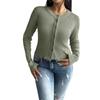 Женский осенне-зимний топ Temperament Slim Cardigan Row of Buttons Long Sleeves Jemper