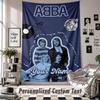 Wall Hanging Tapestry With Custom Name & Text, ABBA Decorative Tapestry For Bedroom