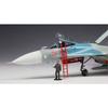 PLATZ 1/72 Scale Russian Air Force Su-27SM Flanker B Camouflage Pattern Sheet Included, Plastic Model Kit, AE-2SP, Molded Color