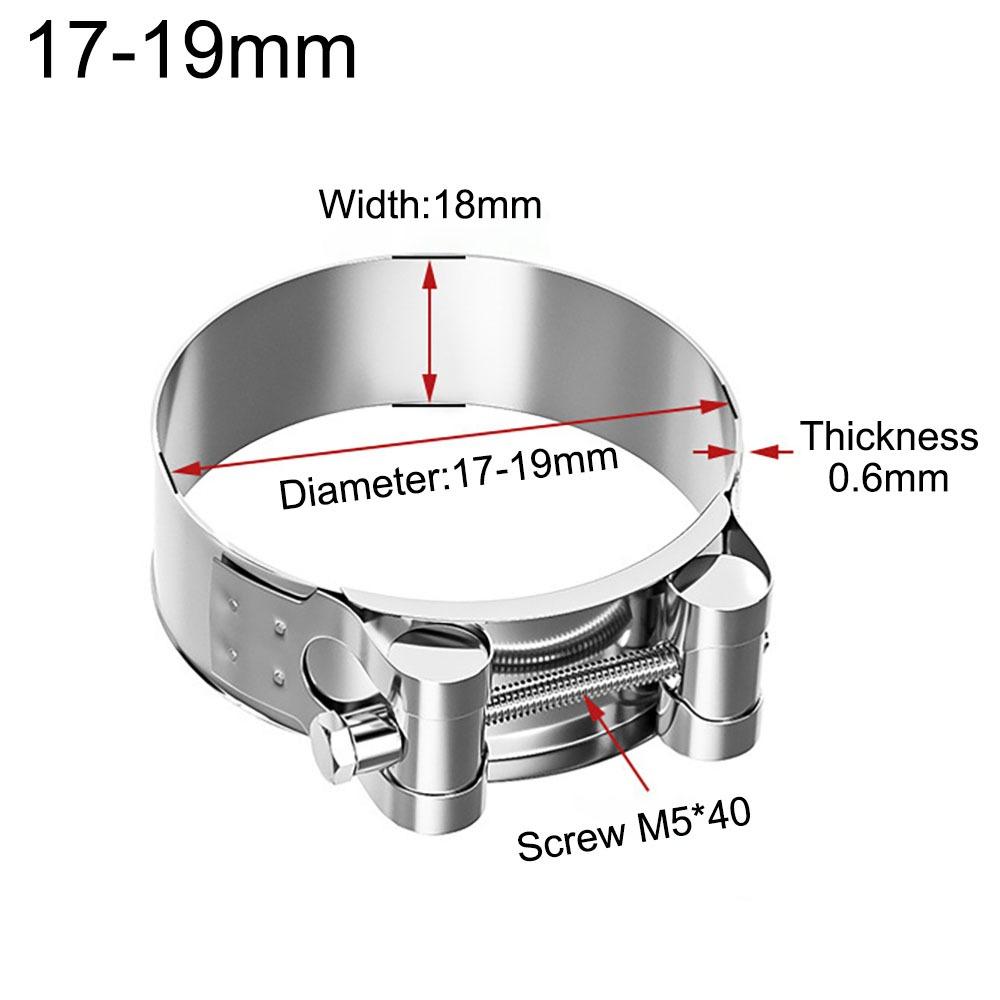 T Bolt Hose Clamps 304 Stainless Steel Exhaust Air Sealing New Water Pipes Sealing