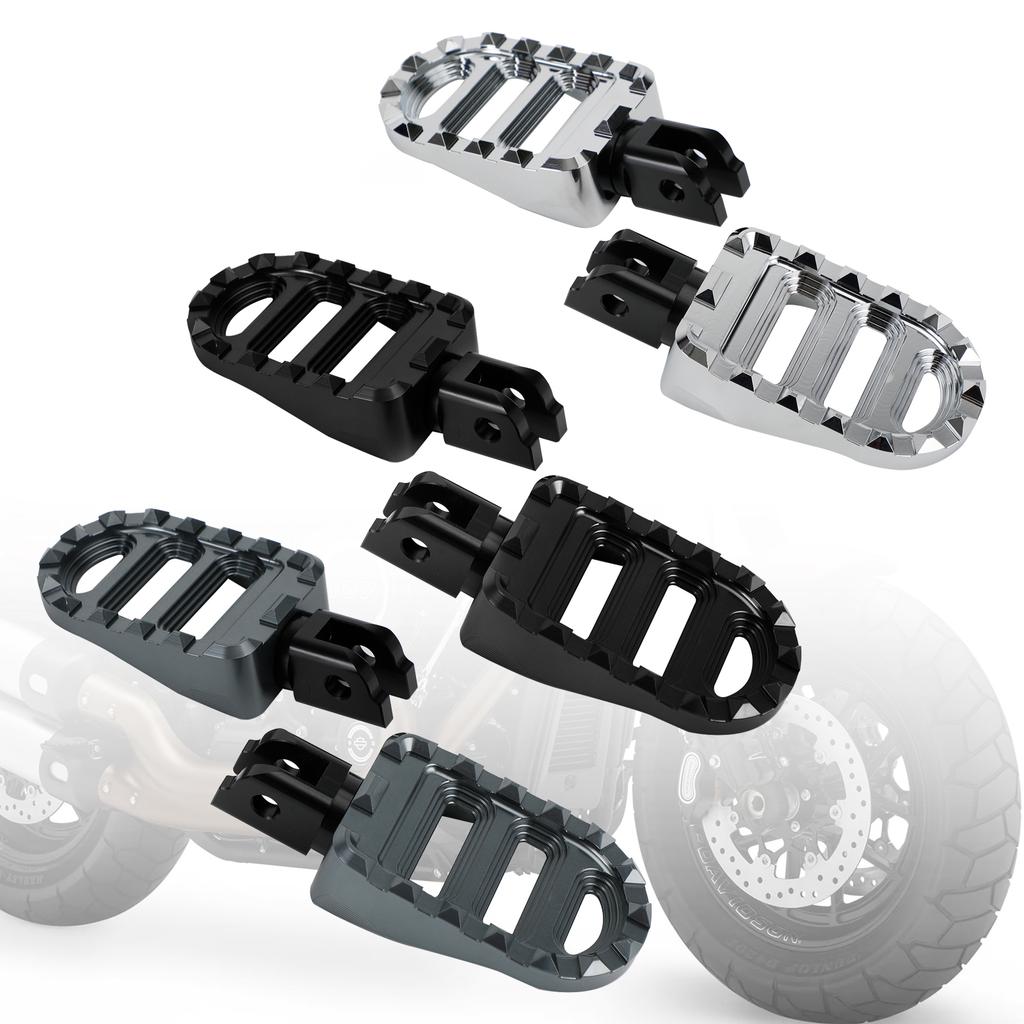 Front Footrests Foot Peg Fit for Sportster S Lower Rider Fat Bob Softail Slim
